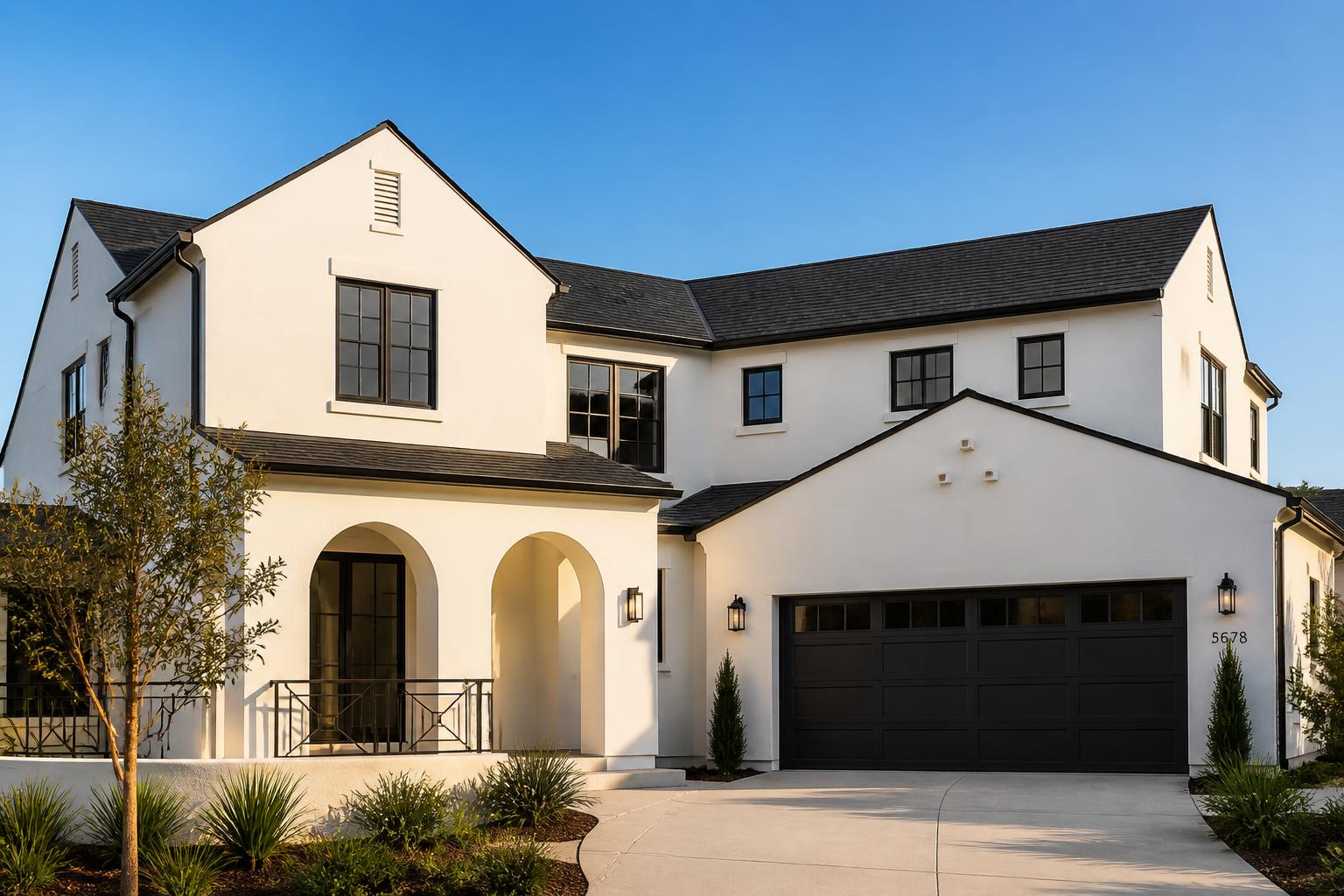 Newly installed roof on a Southern California home